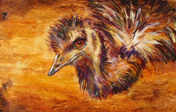 Australian Art - Emu by Douglas Harrip