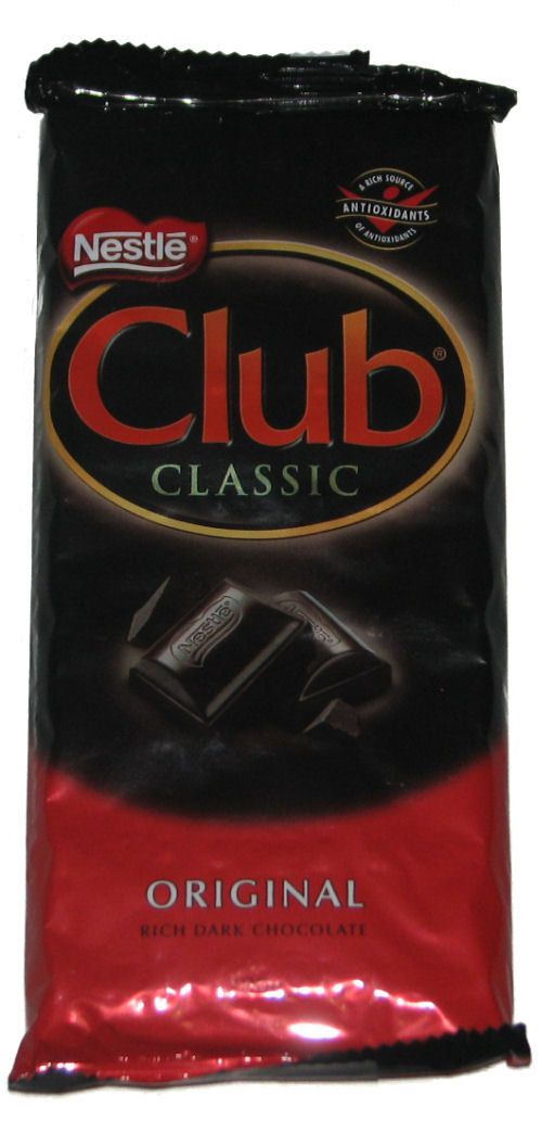 Nestle Club Dark Chocolate Block 200g