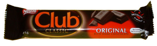 Nestle Club Dark Chocolate Bar 45g (BB:NOV2010)