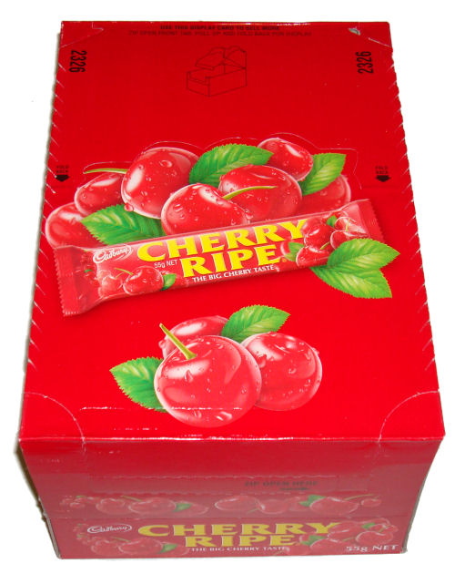 Box: Cadbury Cherry Ripe Bars 48x52g