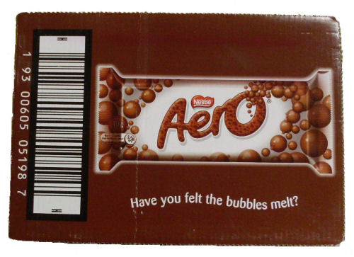 Box: Nestle Aero Milk Choc Bars
