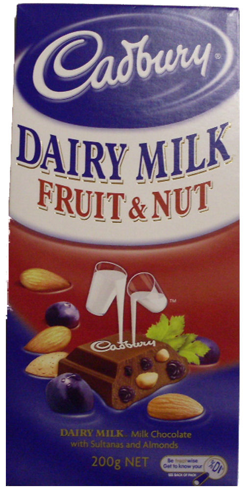 Cadbury Fruit n Nut Chocolate 200g