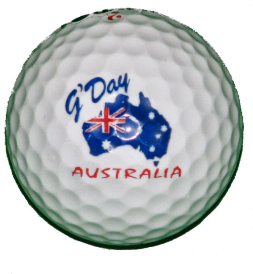 Golf Ball - Australia Map