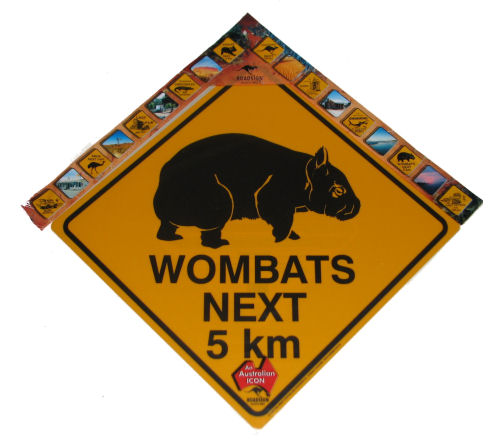 Large Road Sign - Wombat