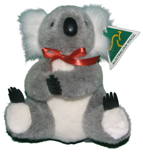 Koala Midsize with brown bow 9.5" (24cm)