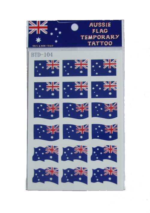 Australian Flag Temporary Tattoos Small
