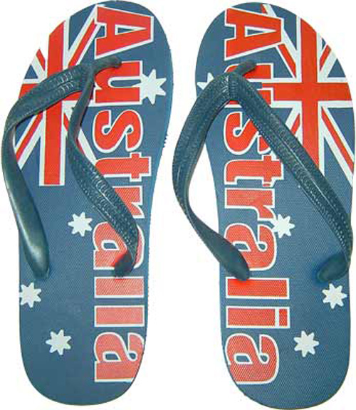 Australian Flag Thongs (Size Large)